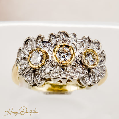 Magical art Deco ring with brilliant