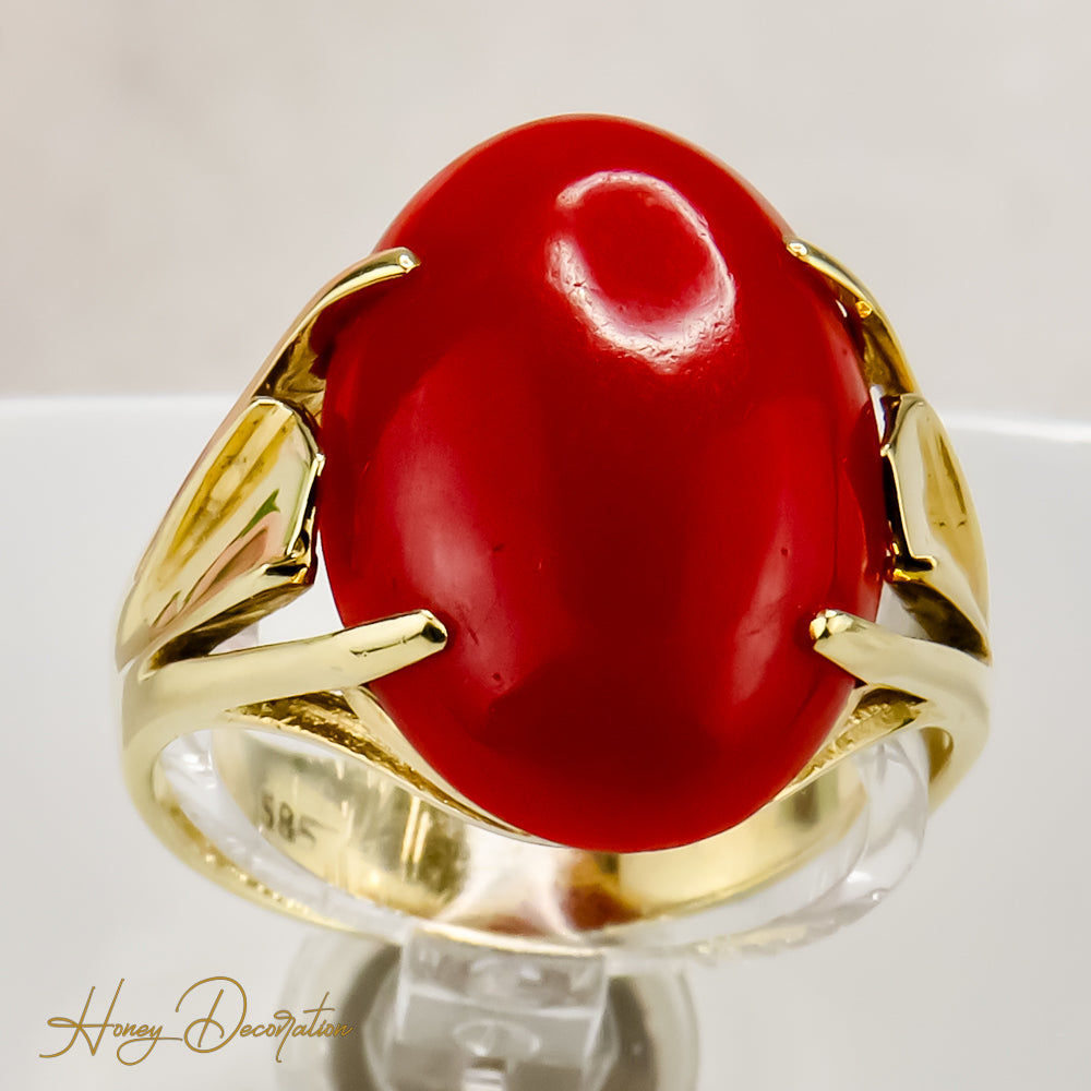 Einzigartiger Korallen-Goldring