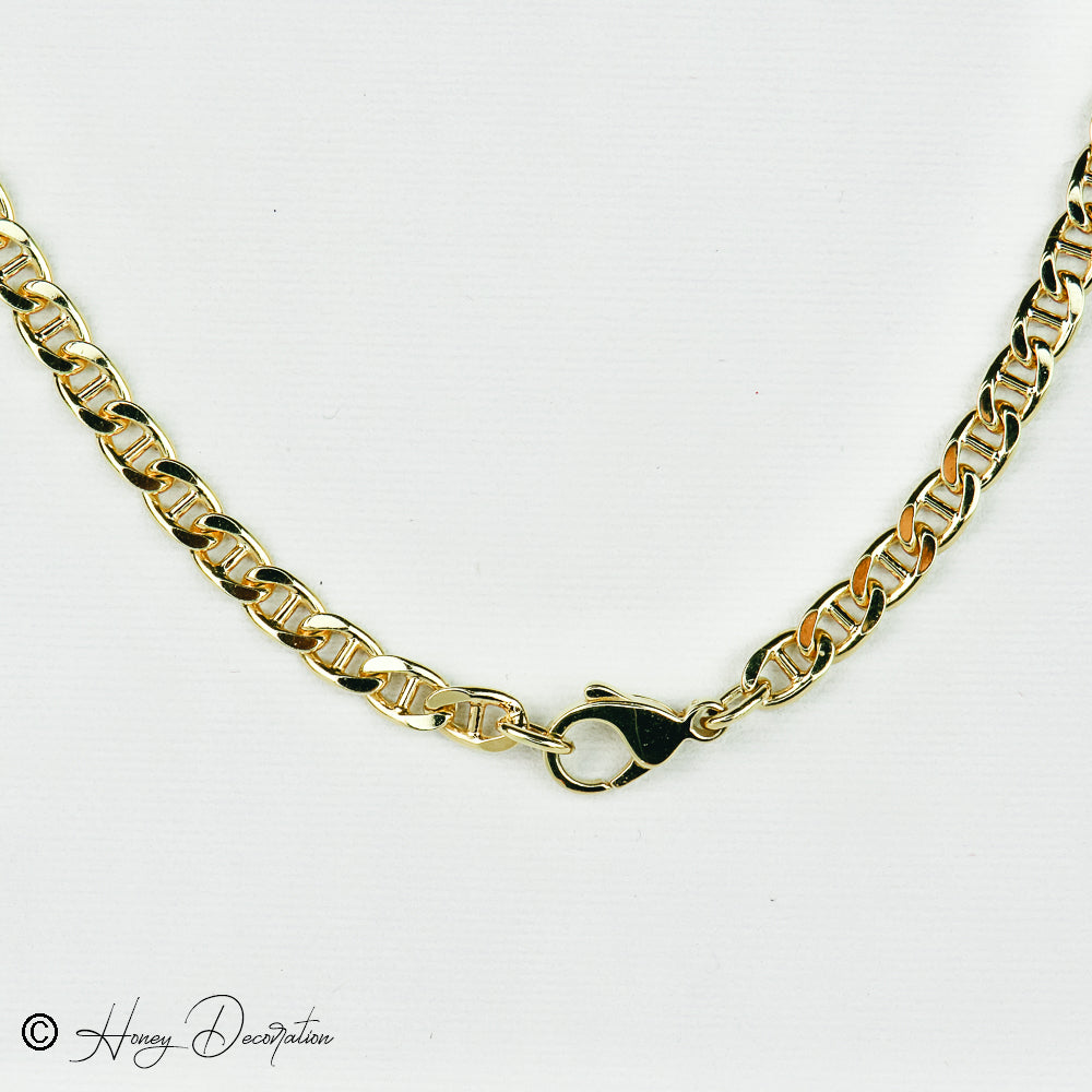 Beeindruckendes Gold-Korallencollier