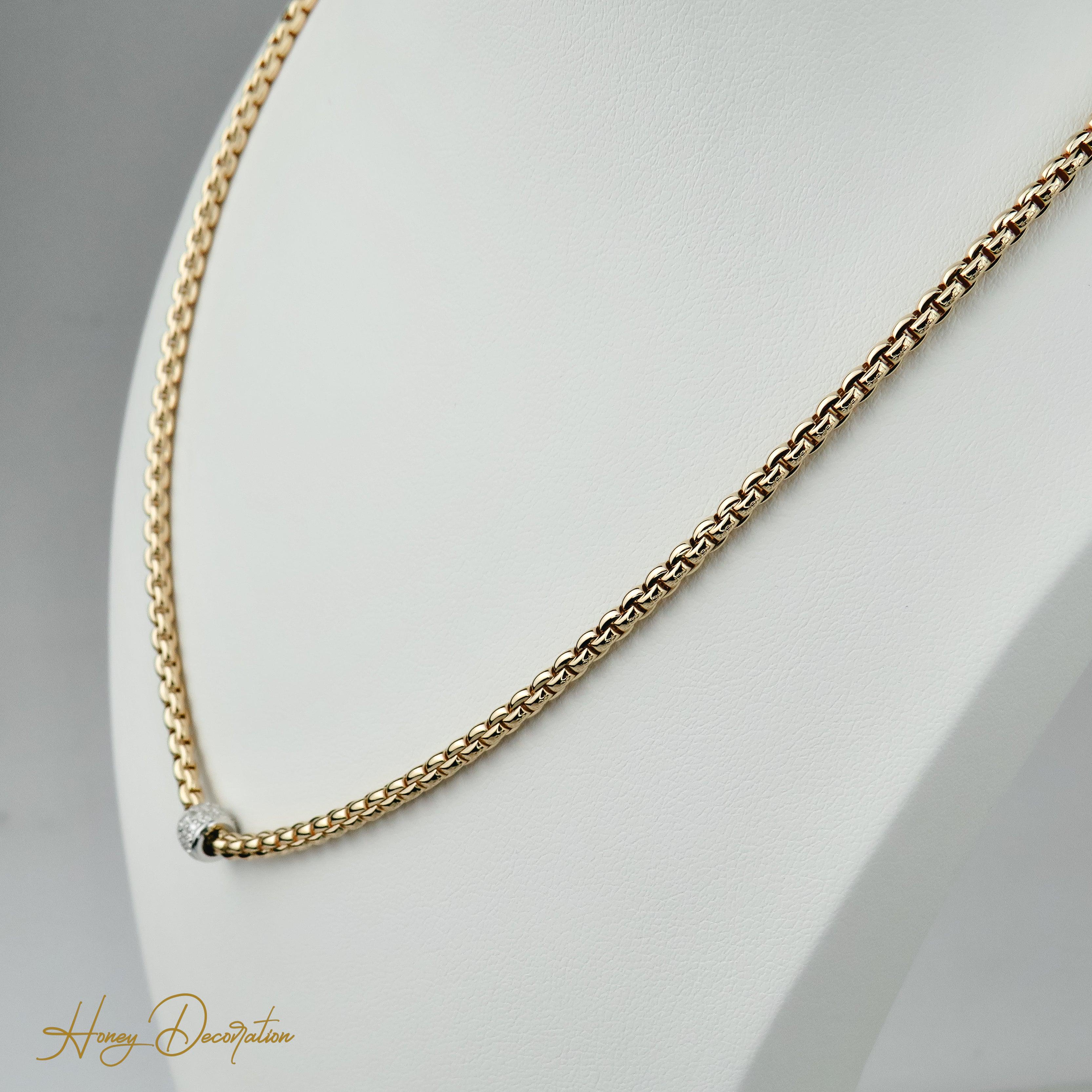 Klassiker-Kette Fope 18 Karat Roségold - Honey Decoration