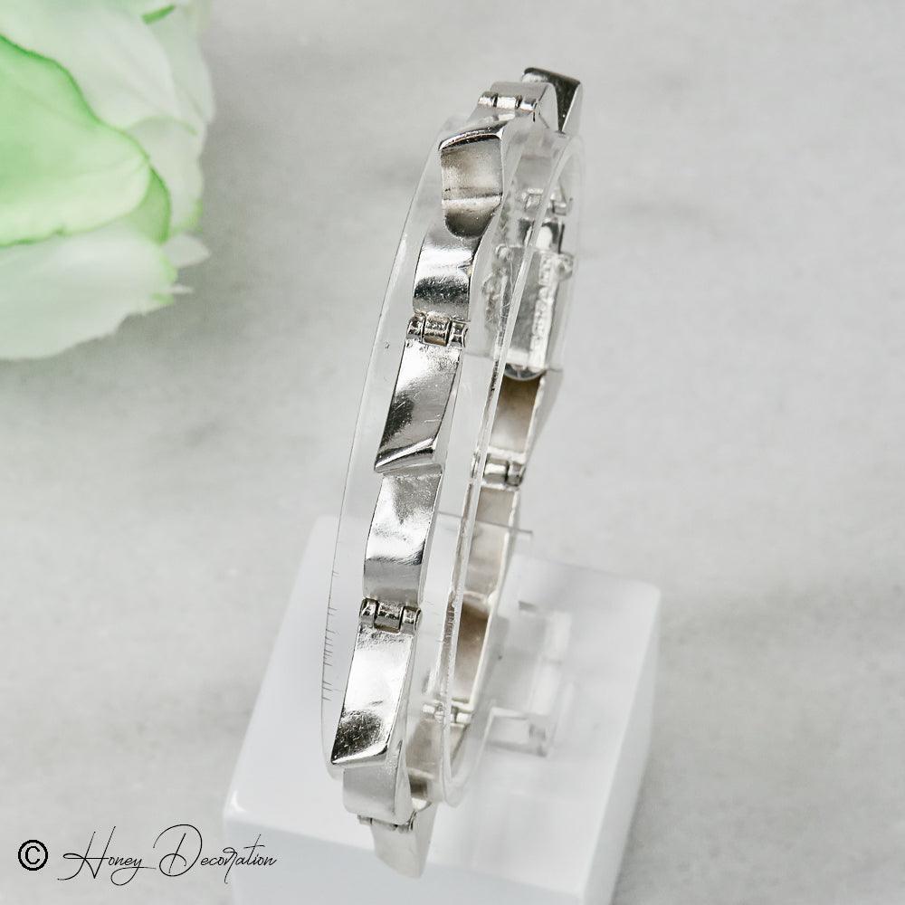 Stylisches Lapponia-Silberarmband - Honey Decoration