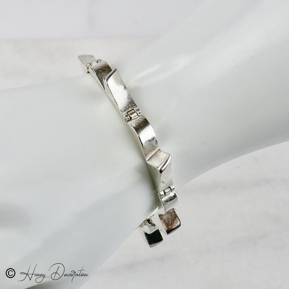 Stylisches Lapponia-Silberarmband - Honey Decoration