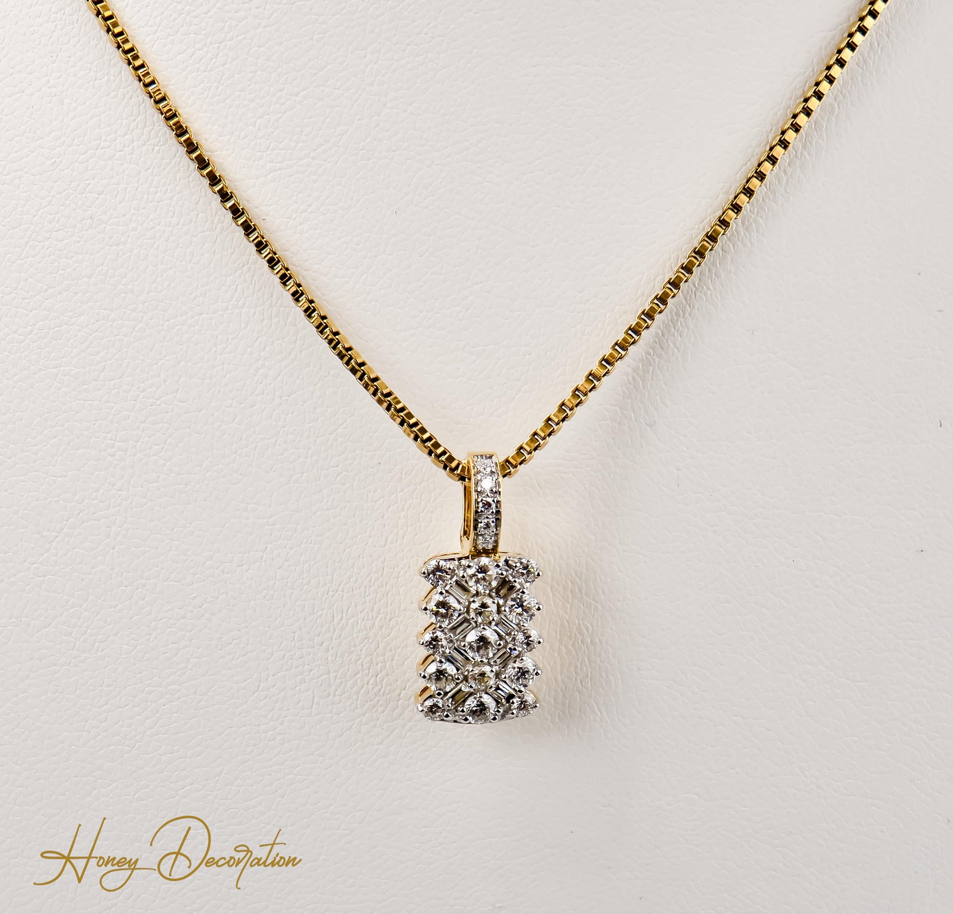 Vintage Diamanten Anhänger aus 750er Gold - Honey Decoration