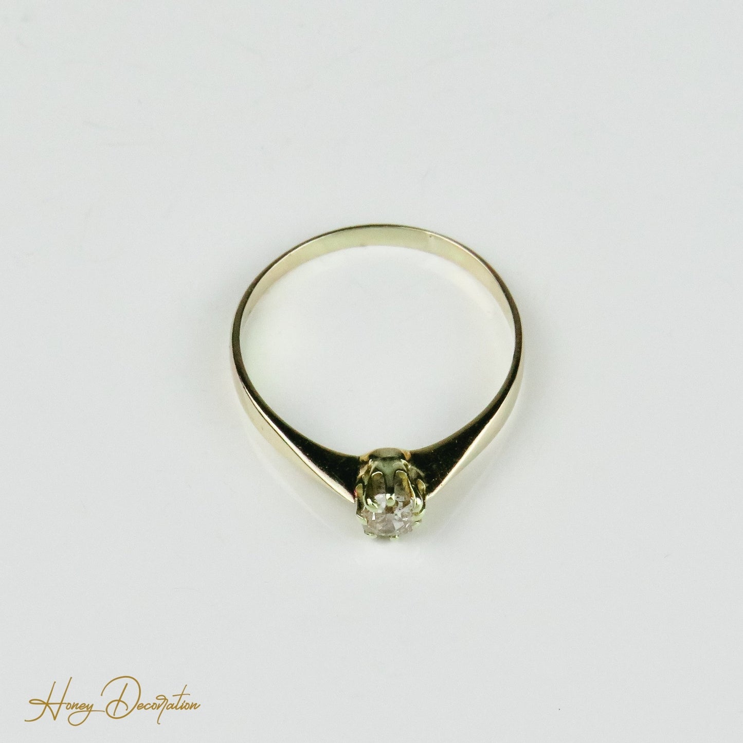 Brillant-Ring aus 585 Gelbgold - Honey Decoration