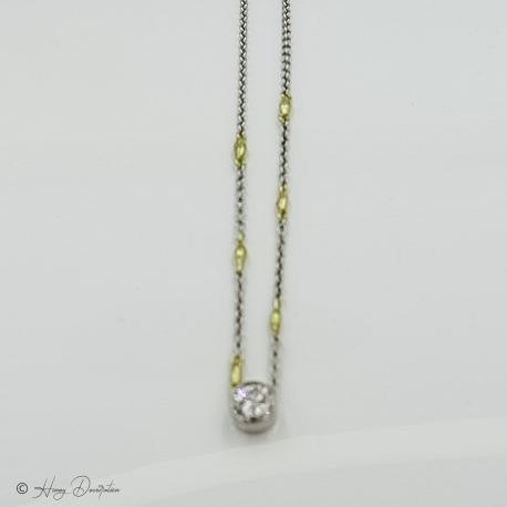 Edle Kette aus Gold mit Brillanten - Honey Decoration