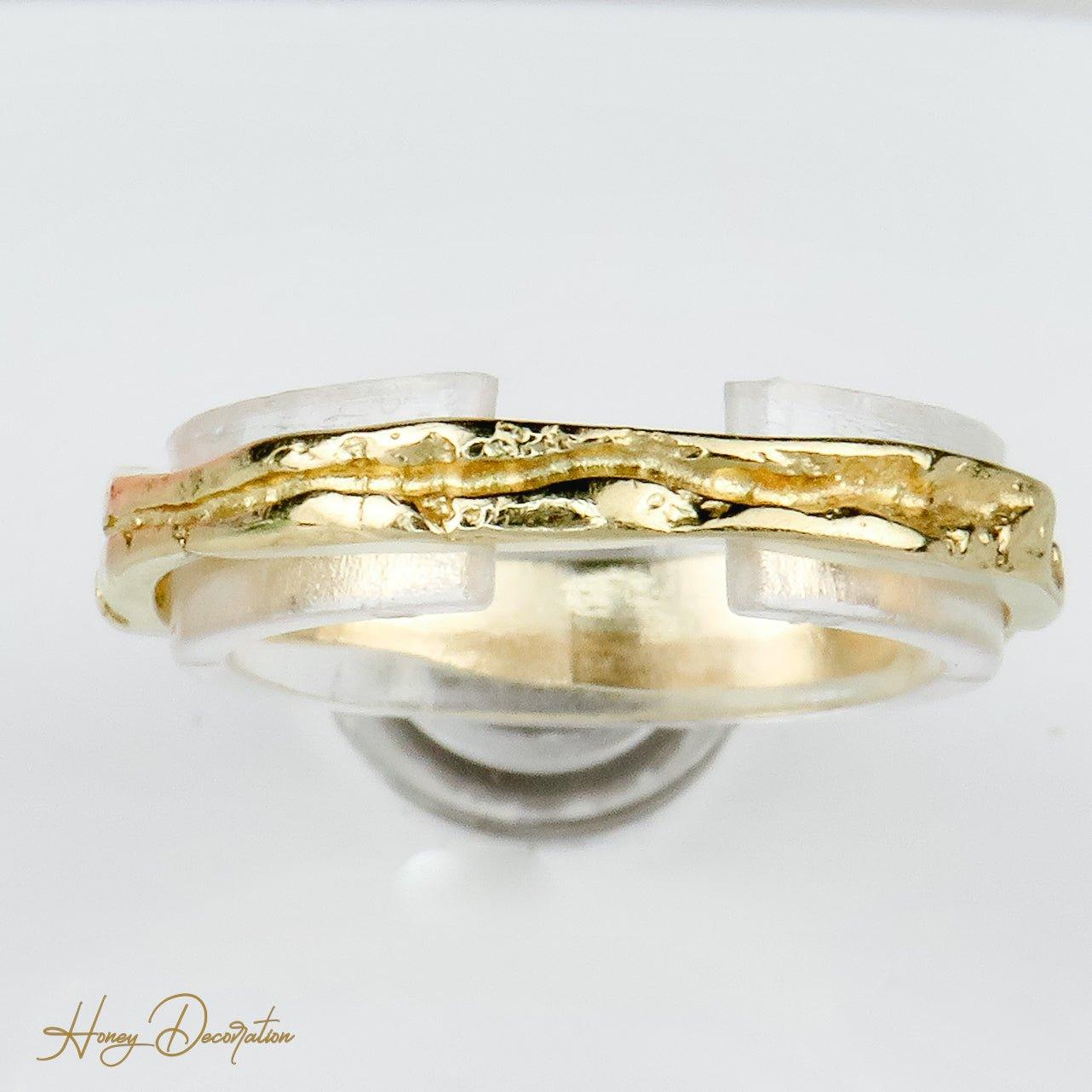 Ehering Lapponia-Design aus 18K Gold - Honey Decoration
