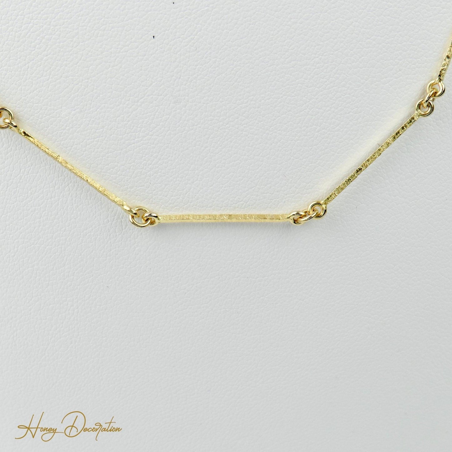 Elegante Lapponia Gliederkette aus 14Karat Gold - Honey Decoration
