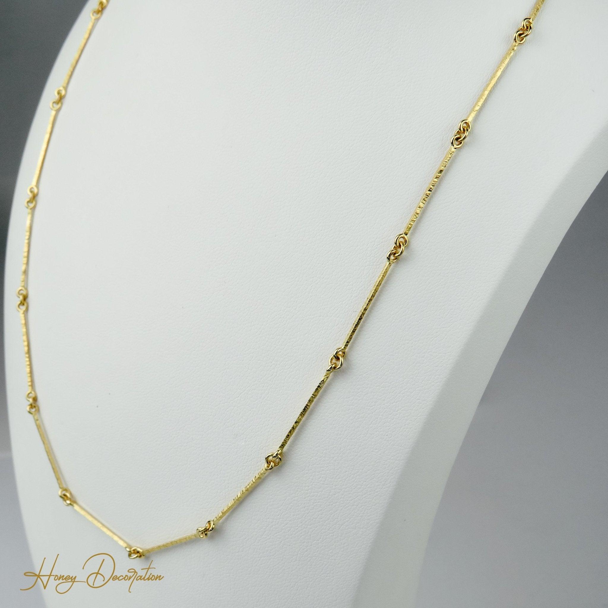 Elegante Lapponia Gliederkette aus 14Karat Gold - Honey Decoration