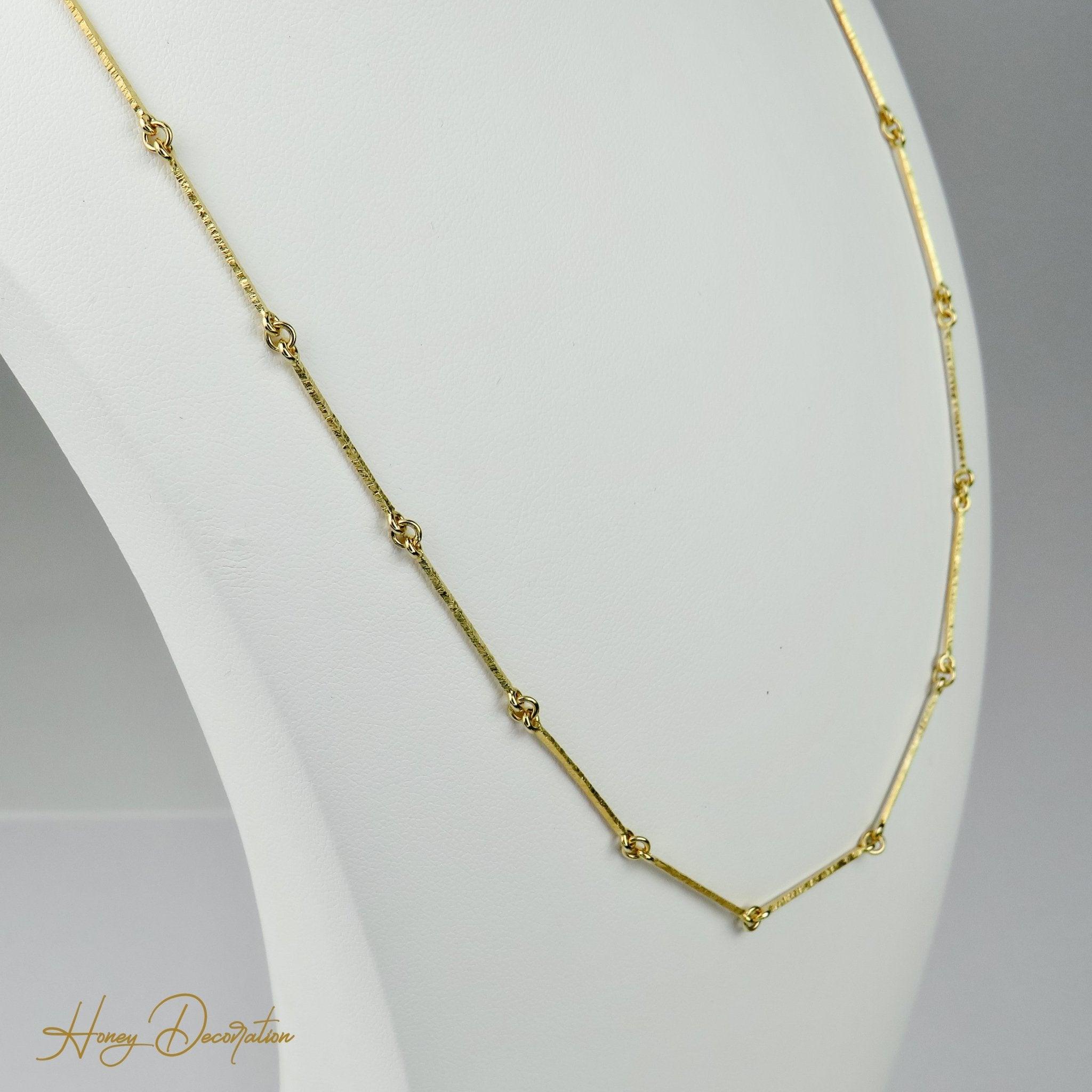 Elegante Lapponia Gliederkette aus 14Karat Gold - Honey Decoration