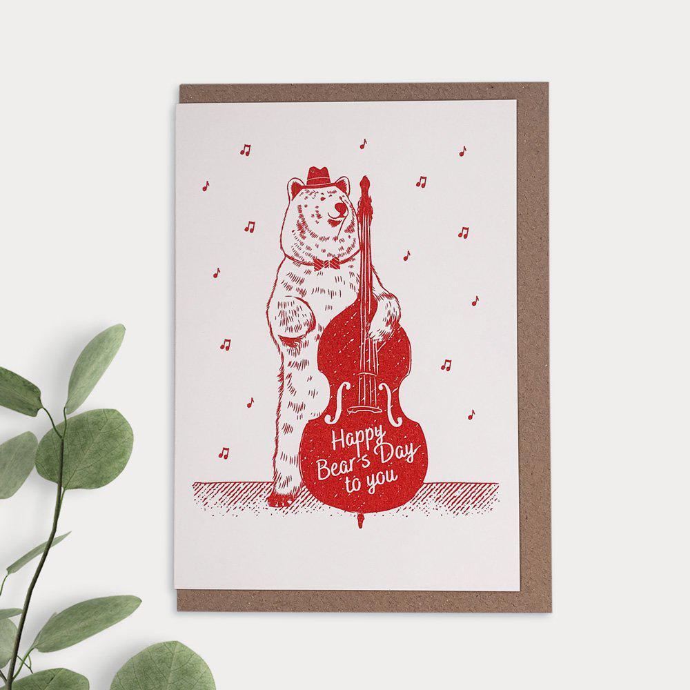 Lovely Beasts: Bär - "Happy bear's day to you" - Honey Decoration
