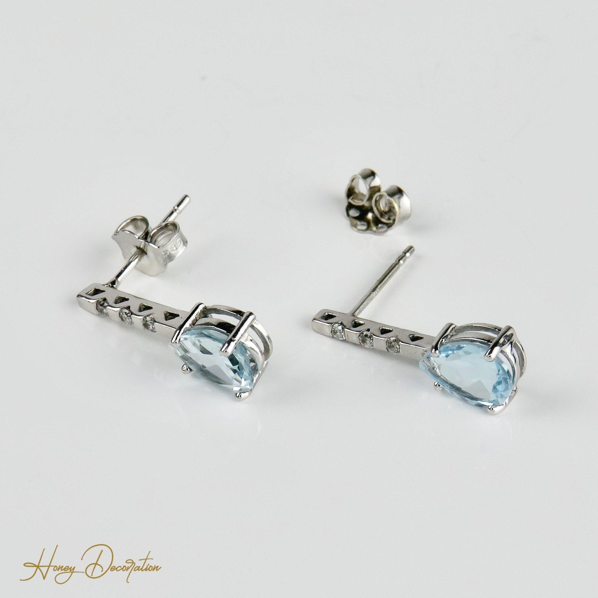 Ohrstecker aus Weißgold - Honey Decoration