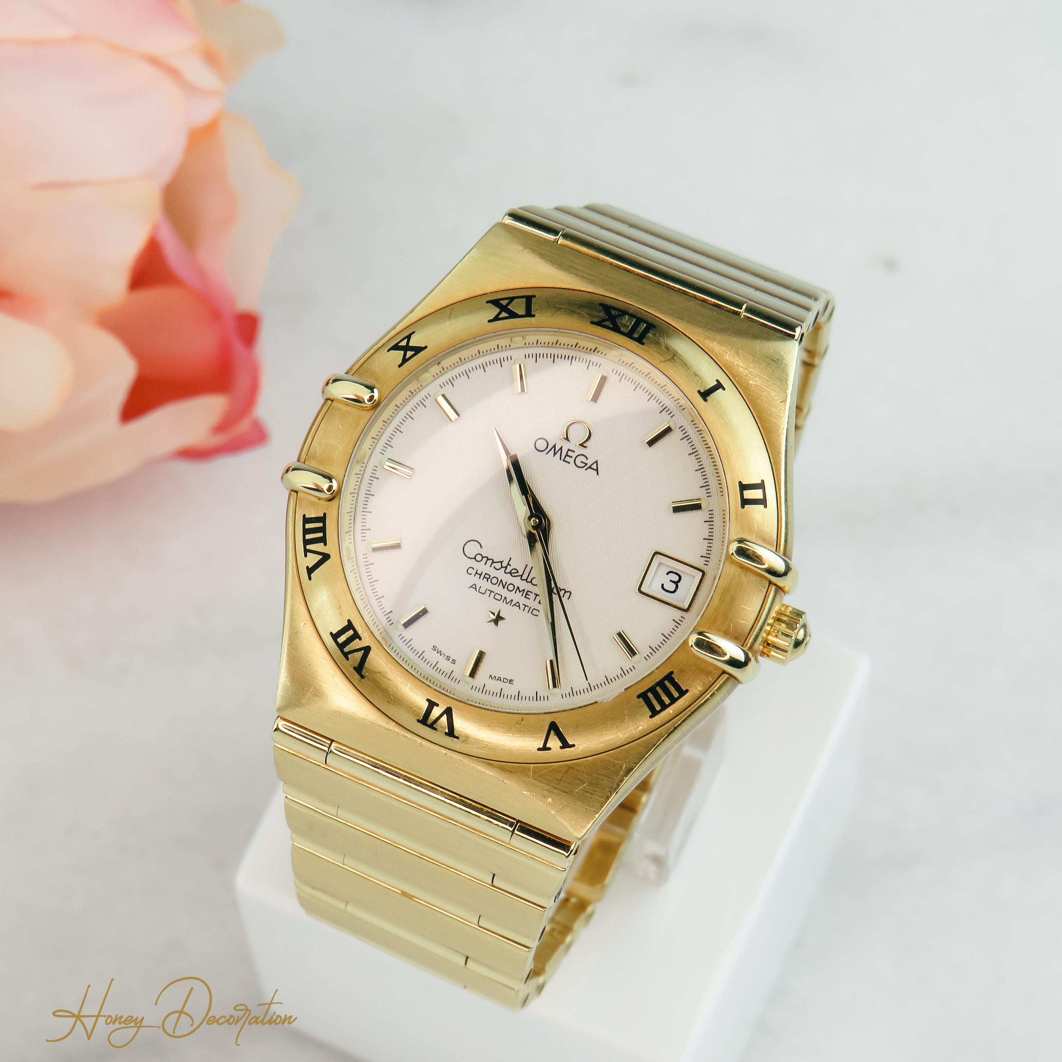 Omega Constellation 750 Gold Automatik Unisex - Honey Decoration