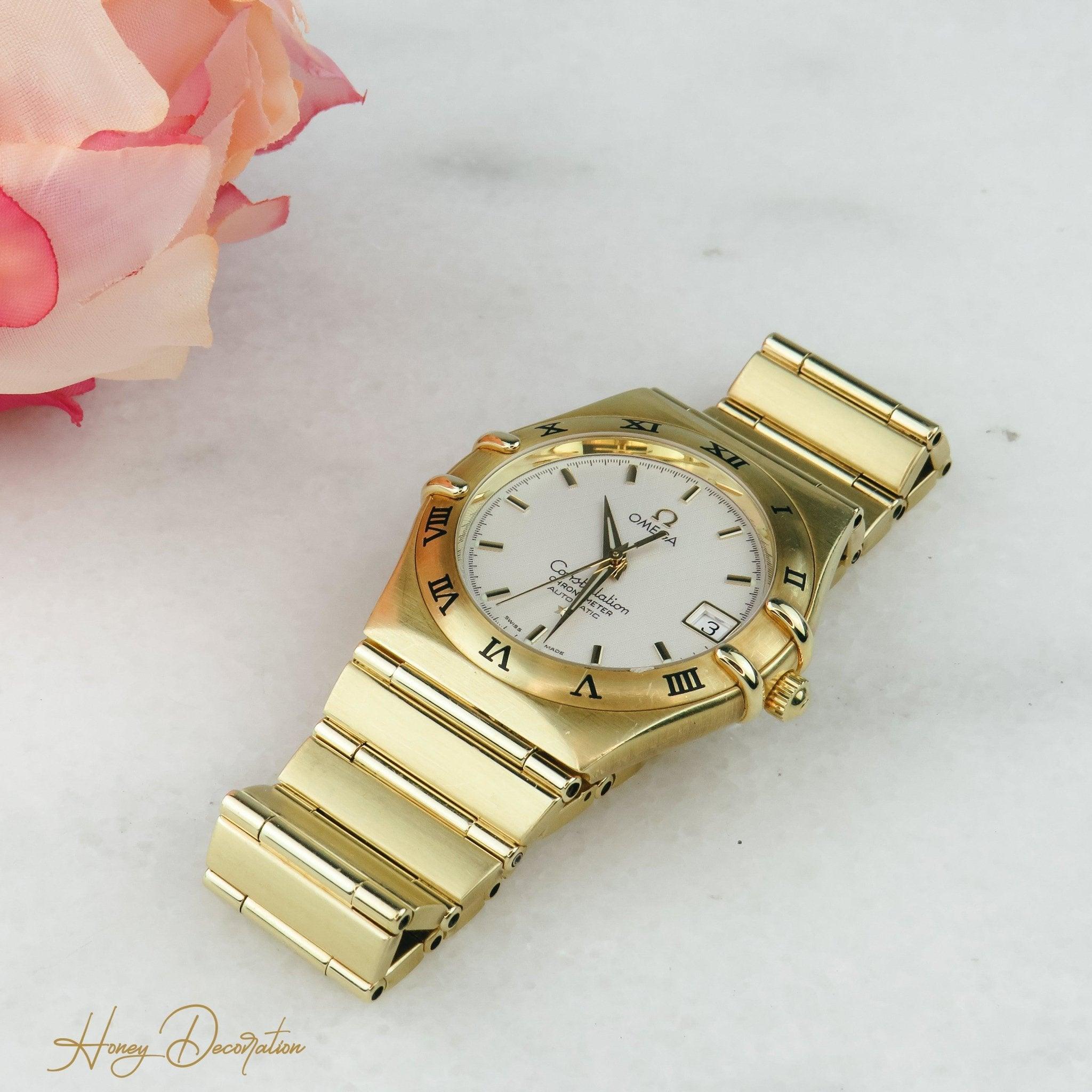 Omega Constellation 750 Gold Automatik Unisex - Honey Decoration