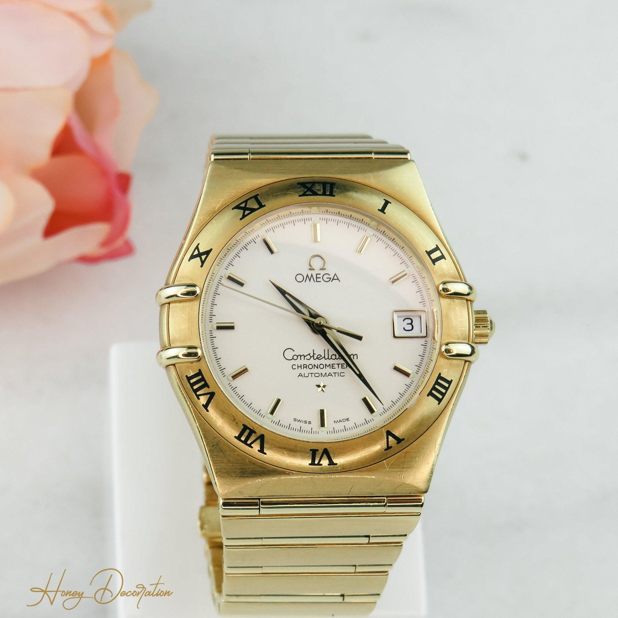 Omega Constellation 750 Gold Automatik Unisex - Honey Decoration