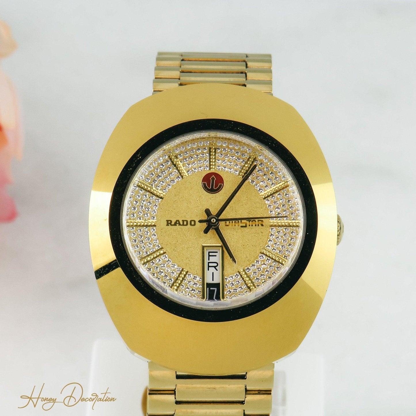 Rado Diastar Vintage Armbanduhr Gold - Honey Decoration