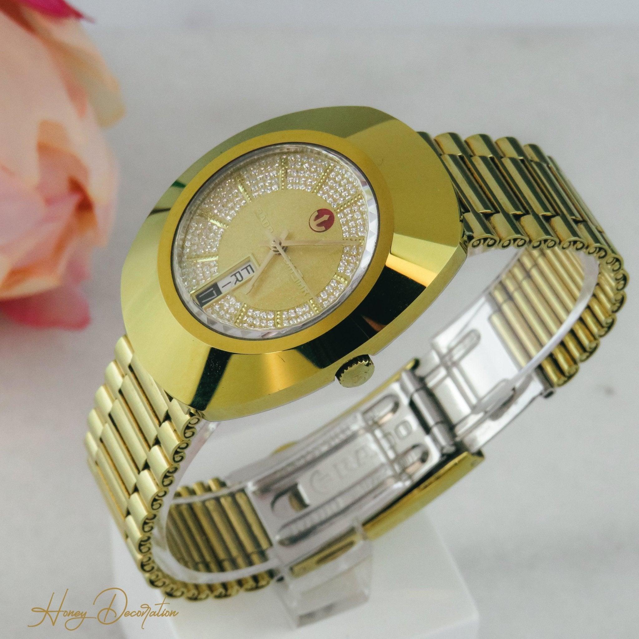 Rado Diastar Vintage Armbanduhr Gold - Honey Decoration