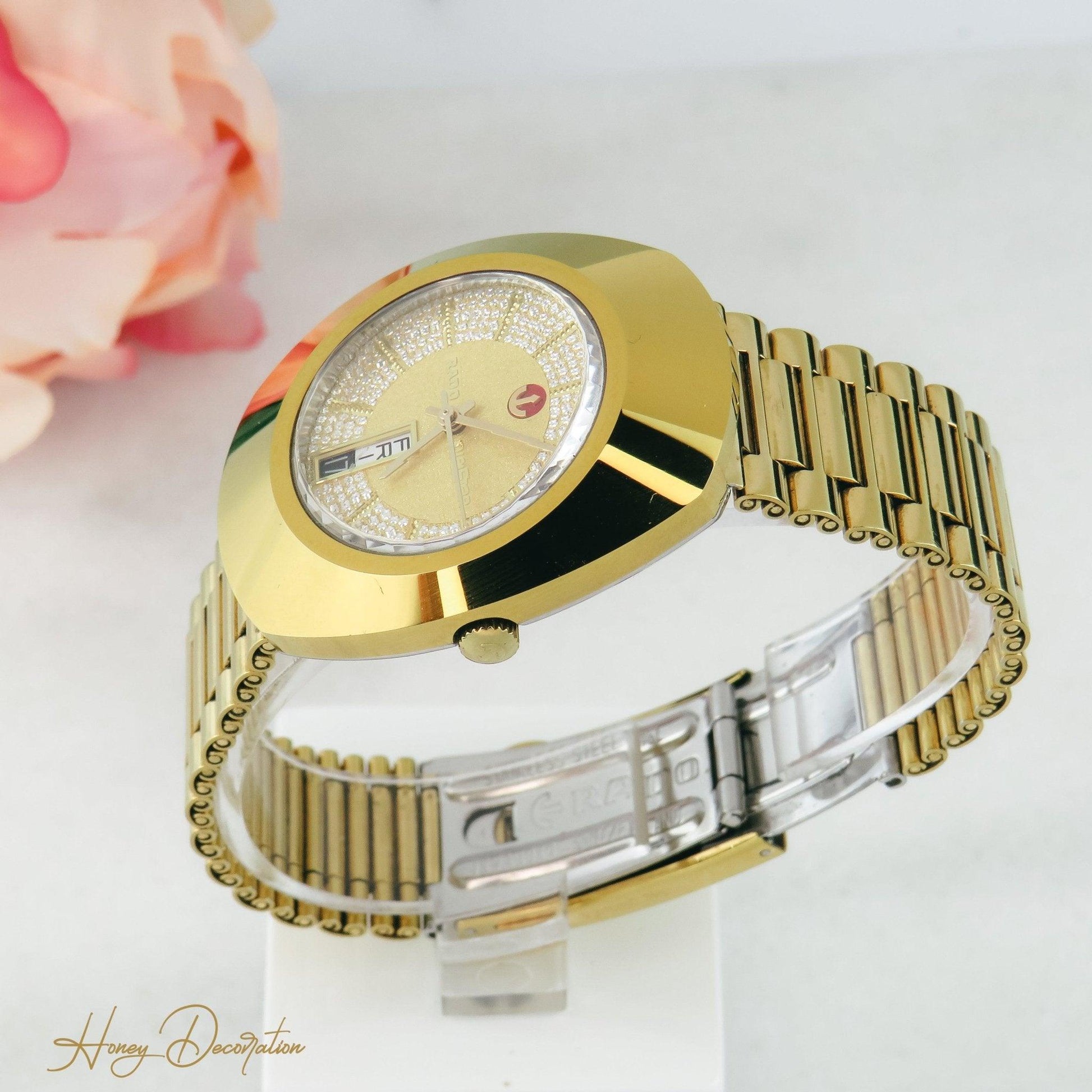 Rado Diastar Vintage Armbanduhr Gold - Honey Decoration