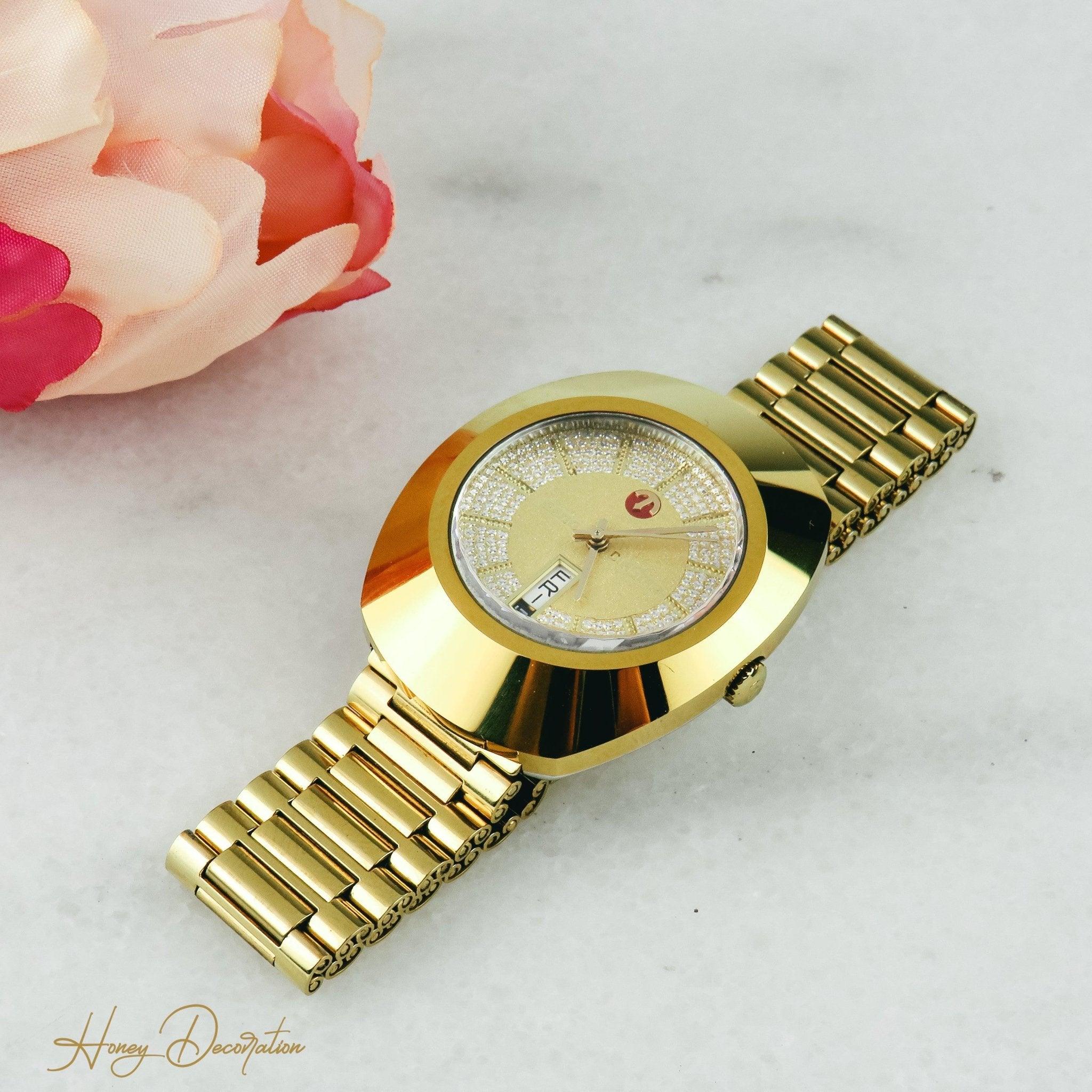 Rado Diastar Vintage Armbanduhr Gold - Honey Decoration