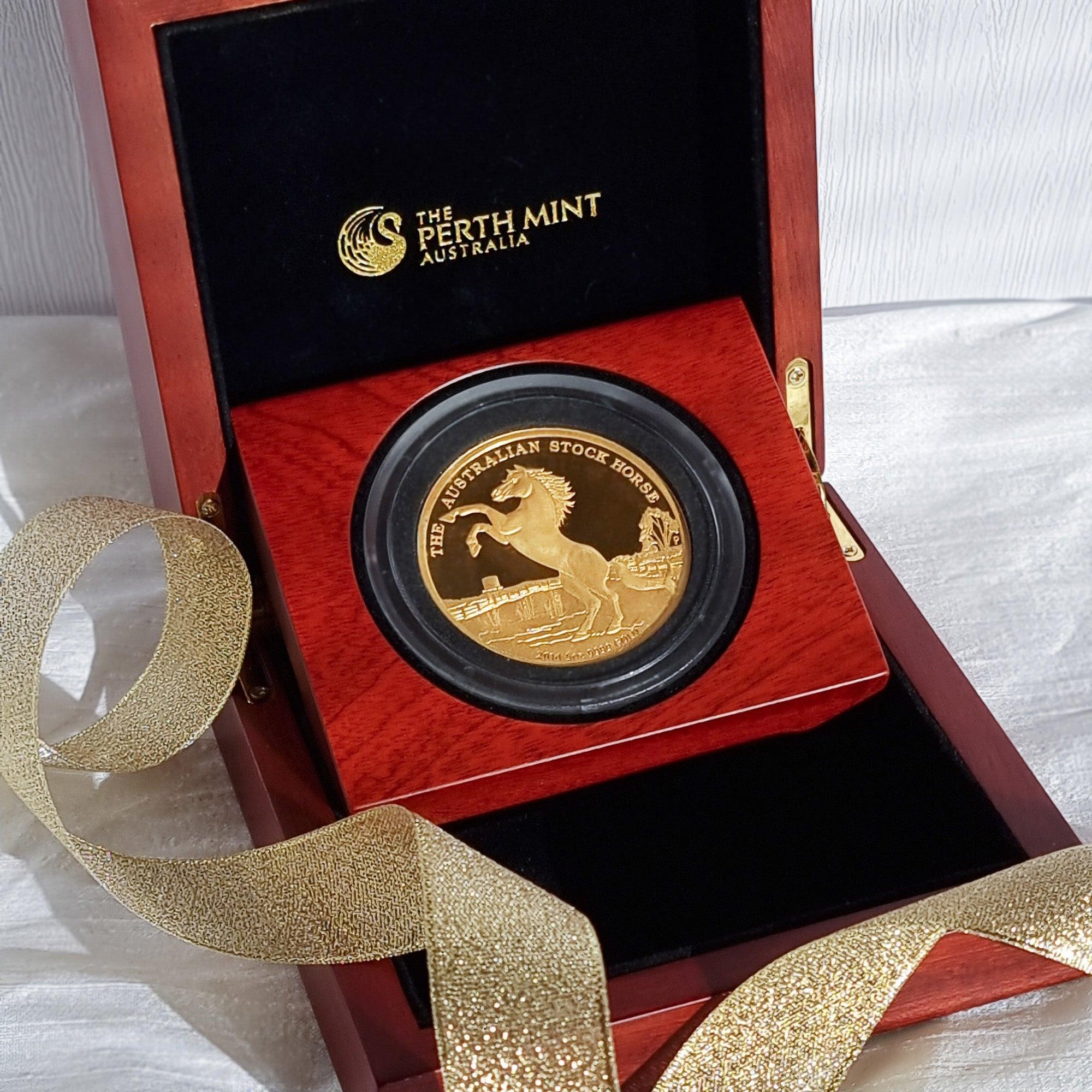 Sammlermünze - Australian Stock Horse 5OZ - Honey Decoration