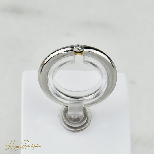 Schöner Antrags-Platin Ring mit Brillant-Solitär - Honey Decoration